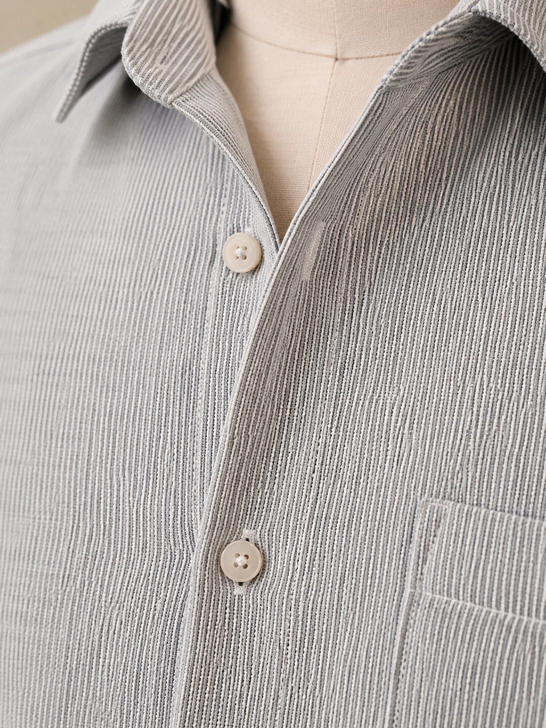 The Silverline Wool Silk Twill Top