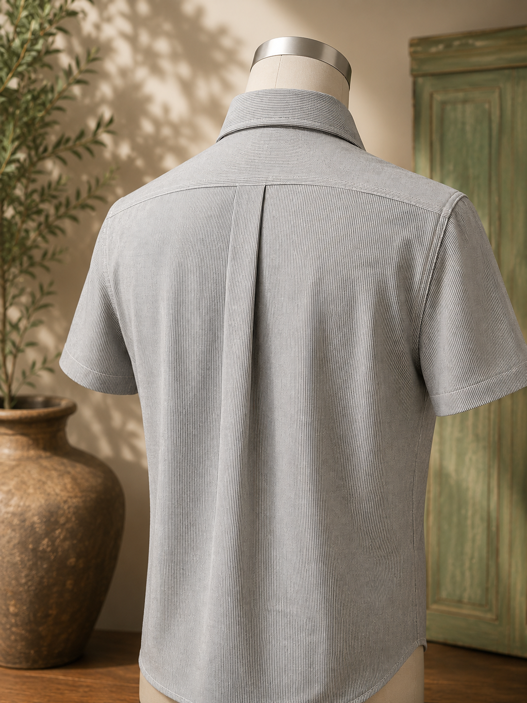 The Silverline Wool Silk Twill Top
