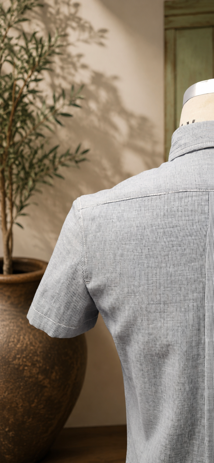 The Silverline Wool Silk Twill Top