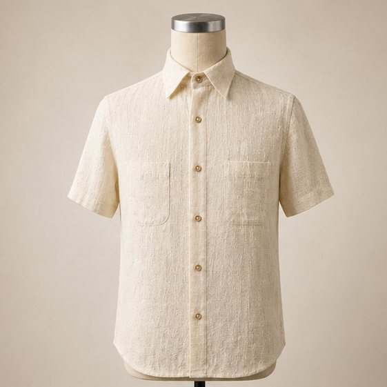 One of One Raw Silk Top