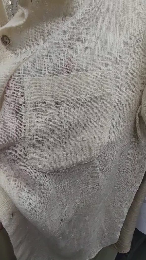 One of One Raw Silk Top